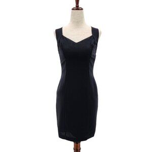 Vintage Zum Zum Black Fitted Sleeveless Cocktail Dress Womens 3-4